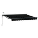 Cort electric retractabil Negru și antracit 3 x 2,5 m - WALTI WALTI