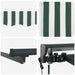Cort electric retractabil Verde, Alb, Antracit 3 x 2,5 m - WALTI WALTI