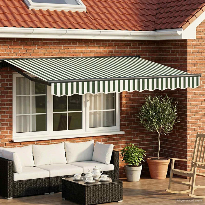 Cort electric retractabil Verde, Alb, Antracit 3 x 2,5 m - WALTI WALTI