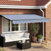 Cort electric retractabil Albastru, Alb, Antracit 3,5 x 2,5 m - WALTI WALTI