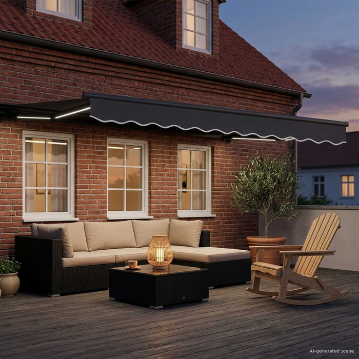 Cort electric retractabil Antracit 3,5 x 2,5 m - WALTI WALTI