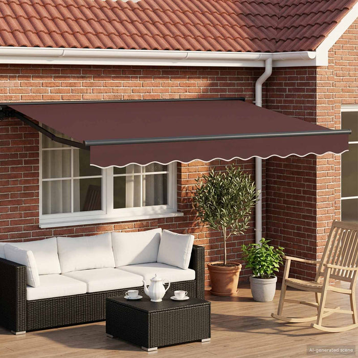 Cort electric retractabil Maro și Antracit 3,5 x 2,5 m - WALTI WALTI