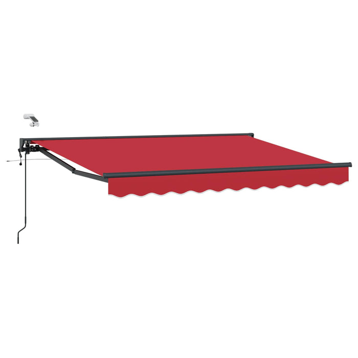 Cort electric retractabil Roșu și antracit 3,5 x 2,5 m - WALTI WALTI
