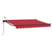 Cort electric retractabil Roșu și antracit 3,5 x 2,5 m - WALTI WALTI
