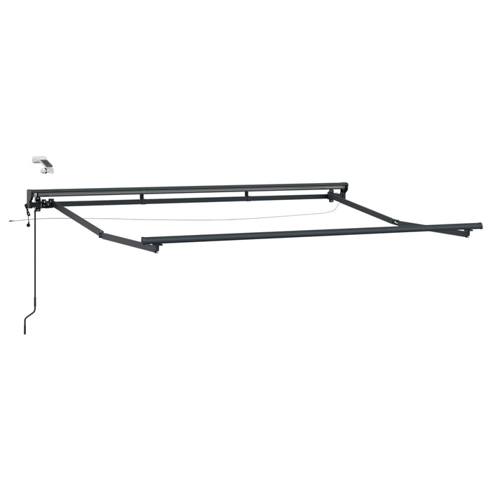 Cort electric retractabil Roșu și antracit 3,5 x 2,5 m - WALTI WALTI