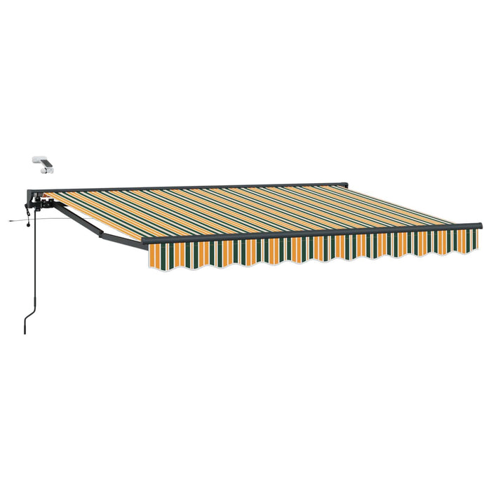 Cort electric retractabil Verde, Galben, Antracit 3,5 x 2,5 m WALTI