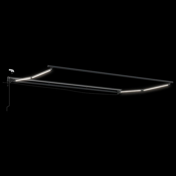 Cort electric retractabil Portocaliu, Negru, Antracit 4 × 3 m - WALTI WALTI