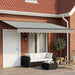 Cort electric retractabil Antracit și Alb 4 × 3 m - WALTI WALTI