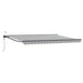 Cort electric retractabil Antracit și Alb 4 × 3 m - WALTI WALTI