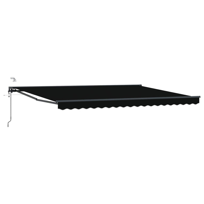 Cort electric retractabil Negru și antracit 4 × 3 m - WALTI WALTI