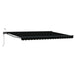 Cort electric retractabil Negru și antracit 4 × 3 m - WALTI WALTI