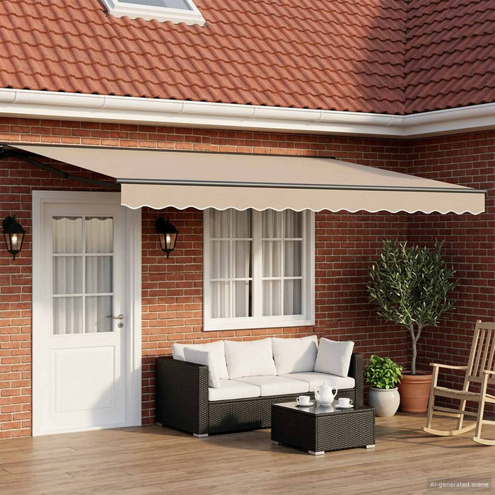 Cort electric retractabil Bej și antracit 4 × 3 m - WALTI WALTI