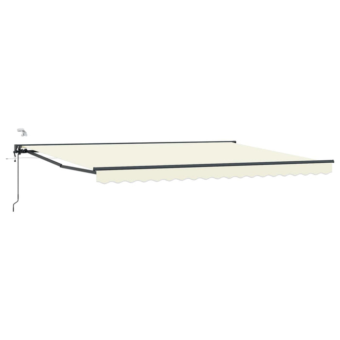 Cort electric retractabil Crem și Antracit 4 × 3,5 m - WALTI WALTI