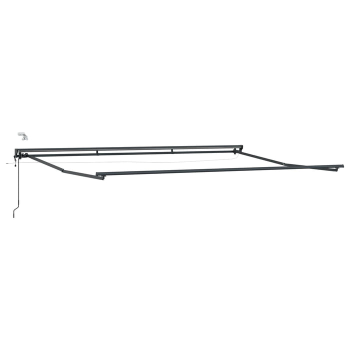 Cort electric retractabil Crem și Antracit 4 × 3,5 m - WALTI WALTI