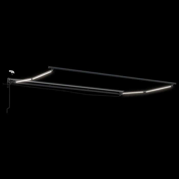Cort electric retractabil Crem și Antracit 4 × 3,5 m - WALTI WALTI