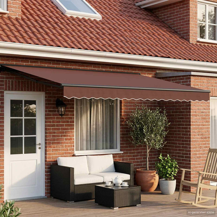Cort electric retractabil Maro și Antracit 4,5 × 3 m - WALTI WALTI