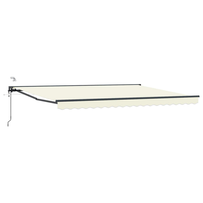 Cort electric retractabil Crem și Antracit 4,5 × 3,5 m - WALTI WALTI