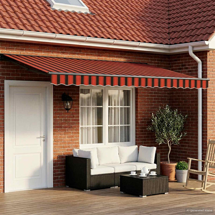 Cort electric retractabil 4,5 × 3,5 m Poliester cu acoperire PU - WALTI WALTI