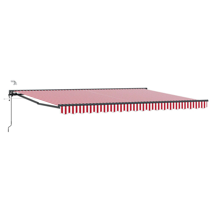Cort electric retractabil Roșu, Alb, Antracit 4,5 × 3,5 m - WALTI WALTI