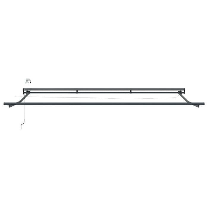 Cort electric retractabil Roșu, Alb, Antracit 4,5 × 3,5 m - WALTI WALTI