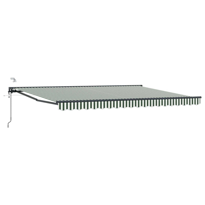 Cort electric retractabil Verde, Alb, Antracit 5 × 3,5 m - WALTI WALTI