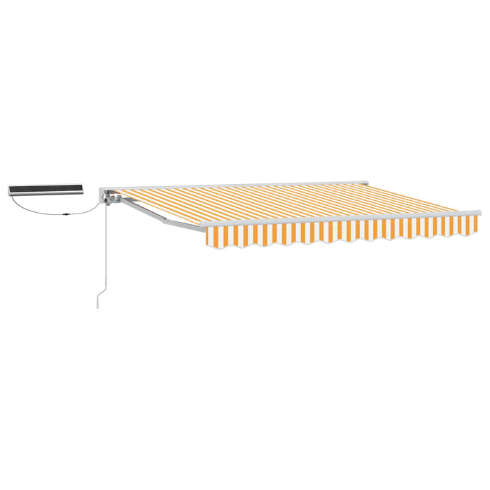 Cort electric retractabil Galben și alb 3 x 2 m - WALTI WALTI