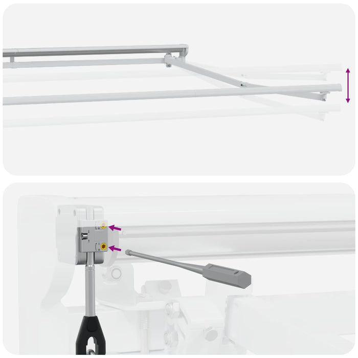 Cort electric retractabil Galben și alb 3 x 2 m - WALTI WALTI