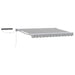 Cort electric retractabil Antracit și Alb 3 x 2,5 m - WALTI WALTI