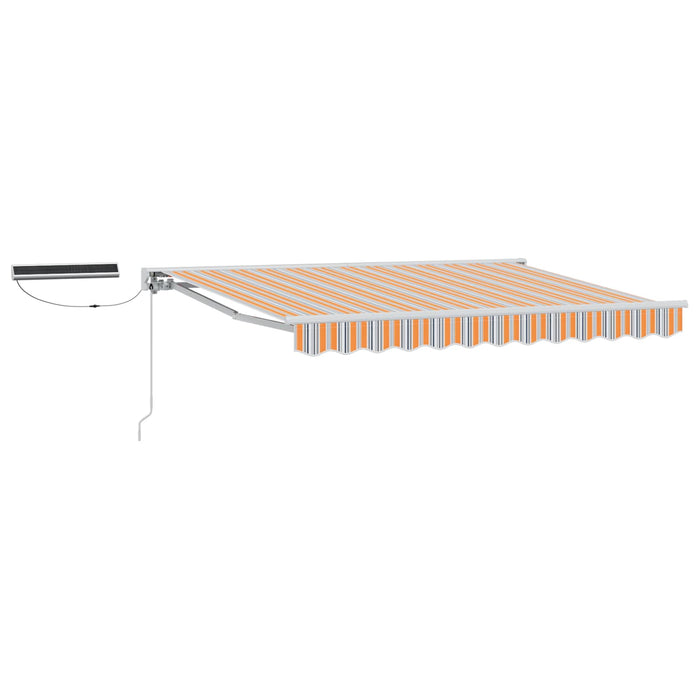 Cort electric retractabil Albastru și portocaliu 3 x 2,5 m - WALTI WALTI