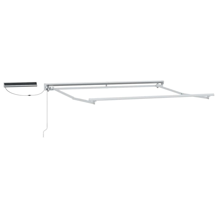 Cort electric retractabil Albastru și Alb 3,5 x 2,5 m - WALTI WALTI