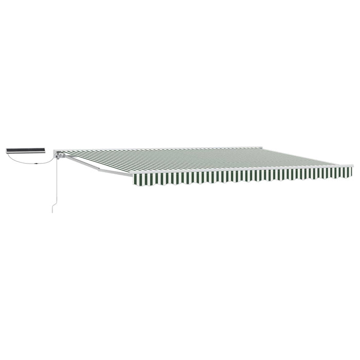Cort electric retractabil Verde și alb 4 × 3 m - WALTI WALTI