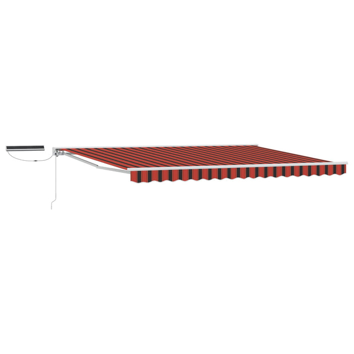 Cort electric retractabil Portocaliu și negru 4 × 3,5 m - WALTI WALTI