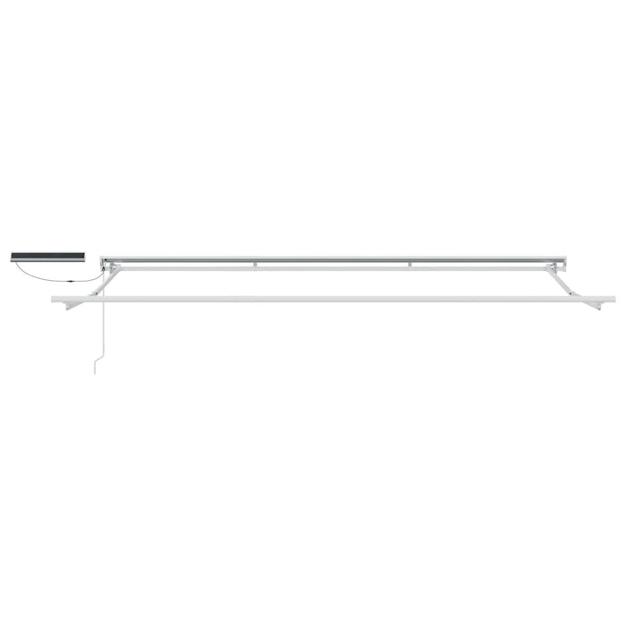 Cort electric retractabil Verde și alb 4 × 3,5 m - WALTI WALTI