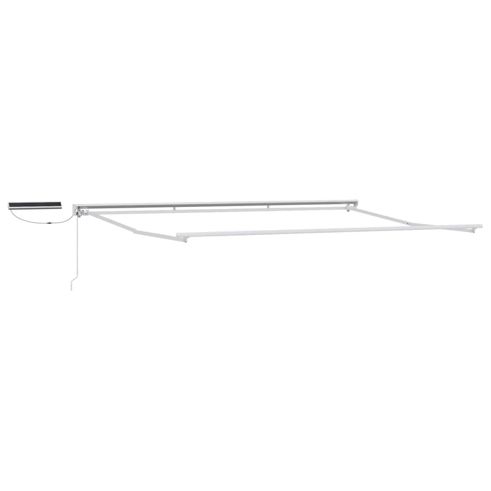 Cort electric retractabil Gri deschis și alb. 4,5 × 3 m WALTI