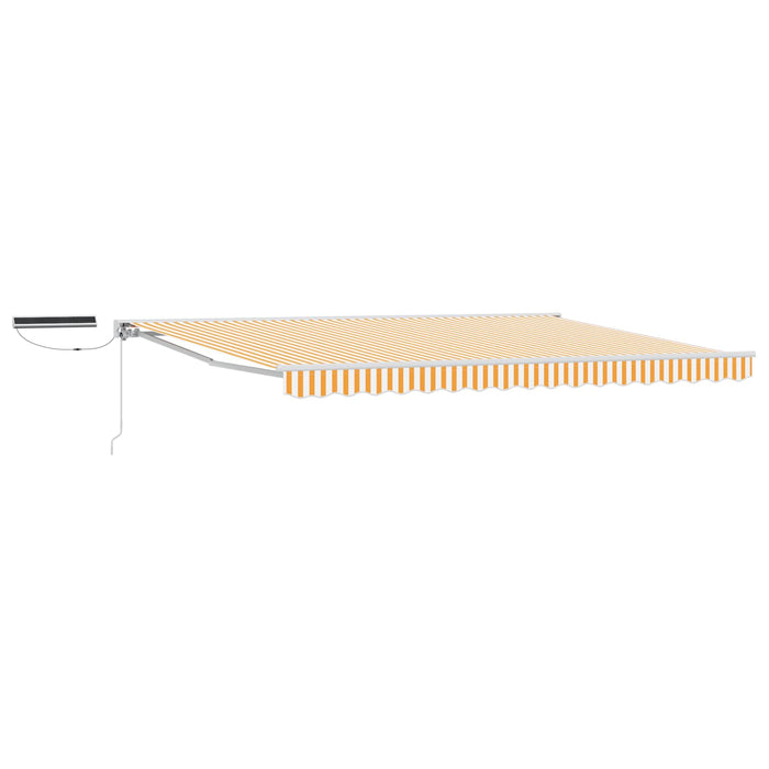 Cort electric retractabil Galben și alb 4,5 × 3,5 m - WALTI WALTI