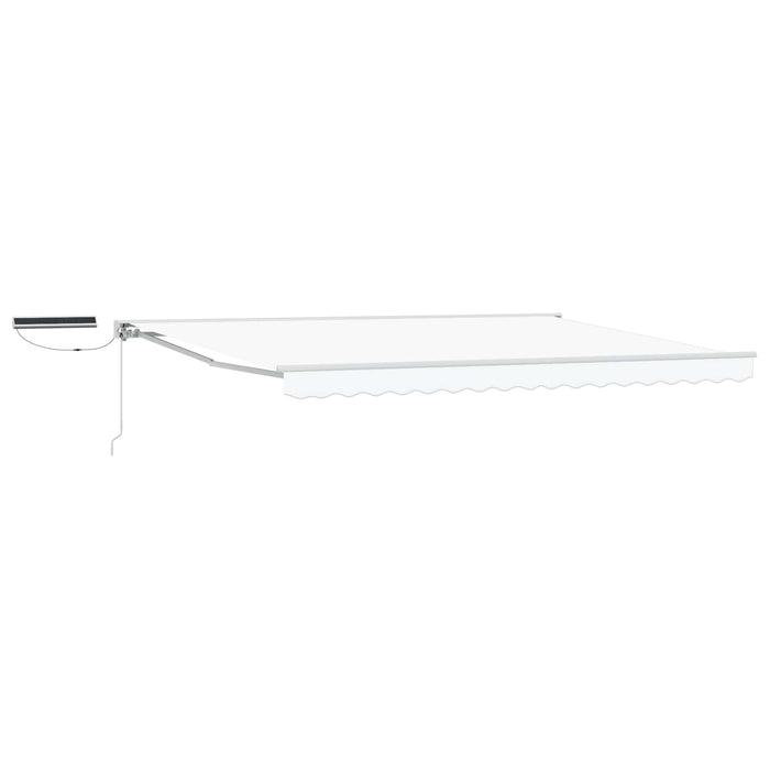 Cort electric retractabil Alb 5 x 3 m Poliester cu Acoperire PU - WALTI WALTI