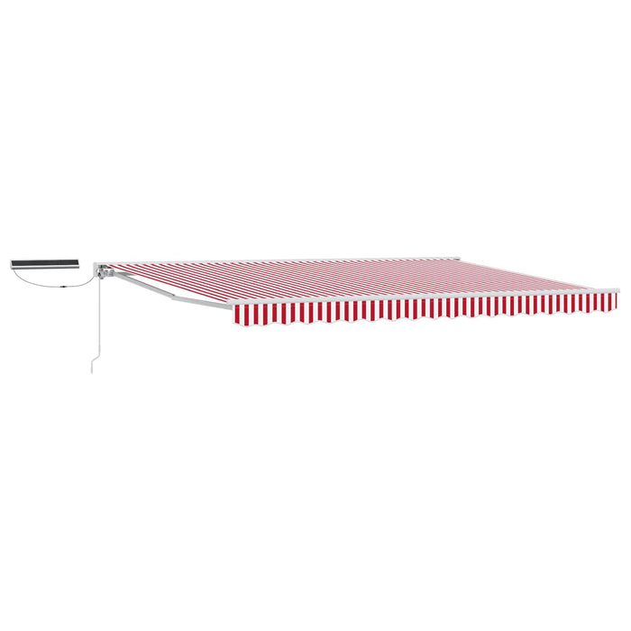 Cort electric retractabil Roșu și Alb 5 × 3,5 m - WALTI WALTI
