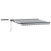 Cort electric retractabil Antracit și Alb 2,5 x 2 m - WALTI WALTI