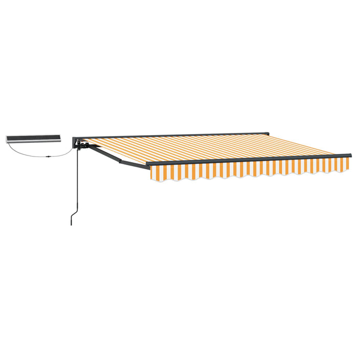 Cort electric retractabil Galben și alb 3 x 2 m - WALTI WALTI
