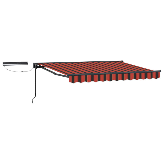Cort electric retractabil Portocaliu și negru 3 x 2 m WALTI