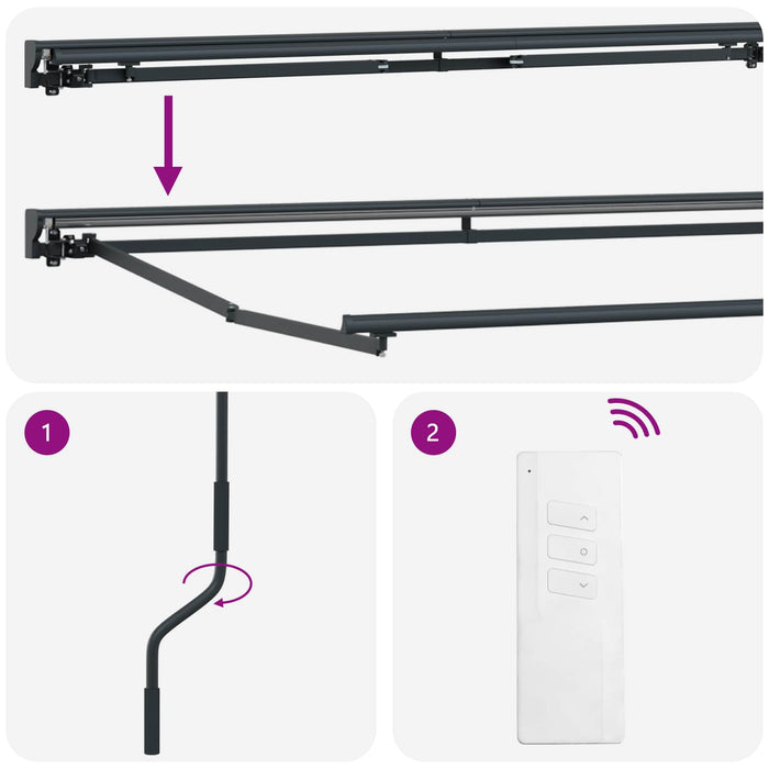 Cort electric retractabil Bej 3,5 x 2 m - WALTI WALTI