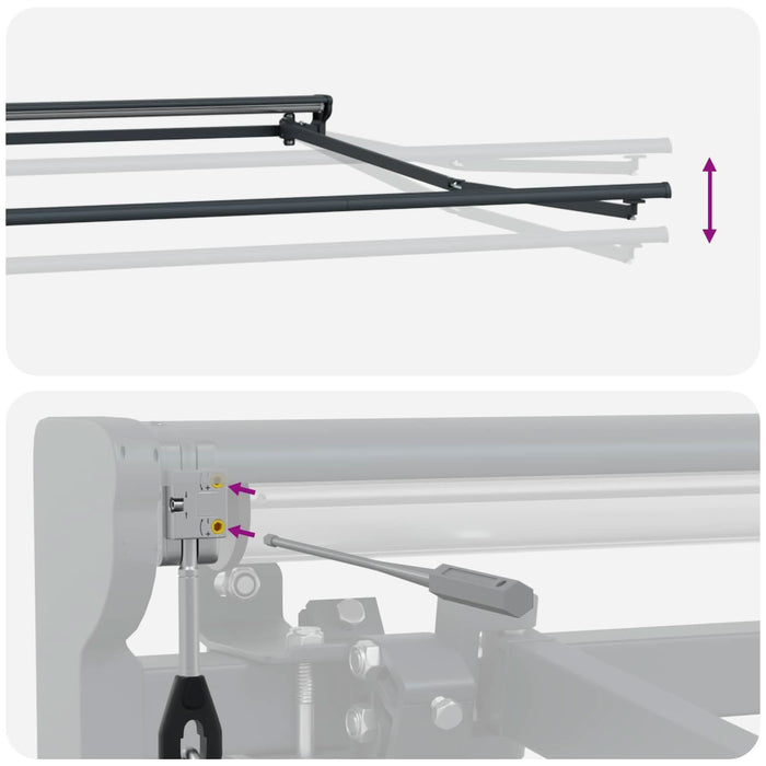 Cort electric retractabil Alb 3 x 2,5 m - WALTI WALTI