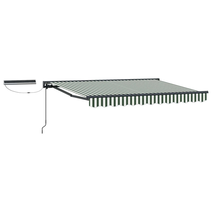 Cort electric retractabil Verde și alb 3 x 2,5 m - WALTI WALTI