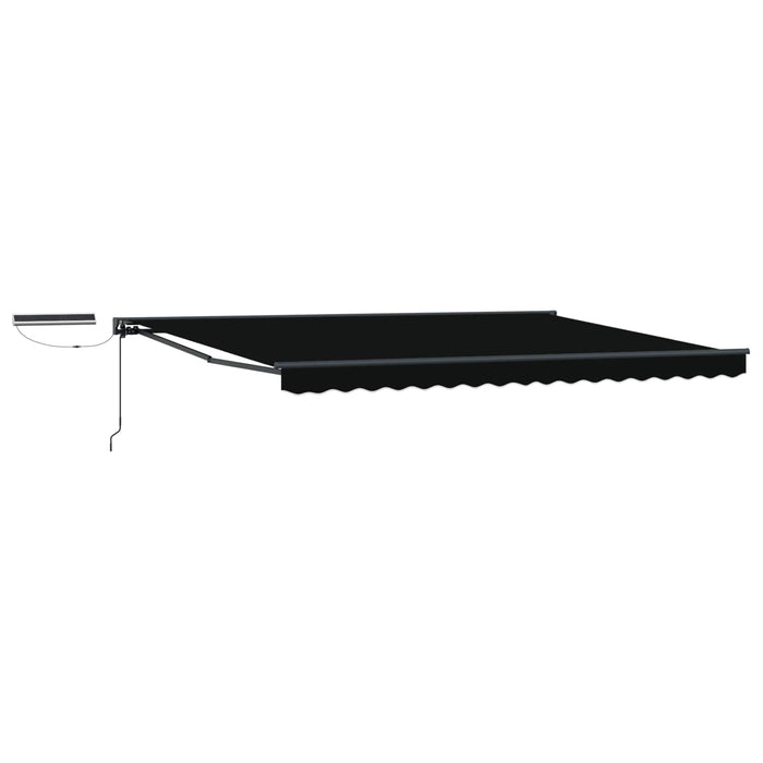 Cort electric retractabil Negru 4 × 3 m - WALTI WALTI