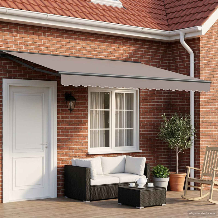 Cort electric retractabil Gri deschis și antracit 4,5 × 3 m WALTI