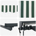 Cort electric retractabil Verde și alb 4,5 × 3,5 m - WALTI WALTI