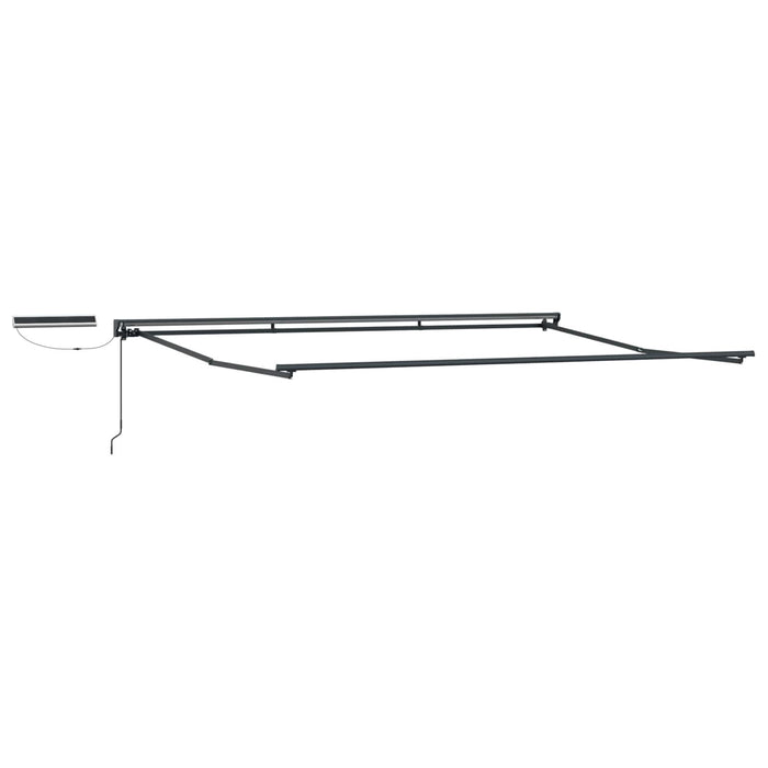 Cort electric retractabil Verde și alb 4,5 × 3,5 m - WALTI WALTI