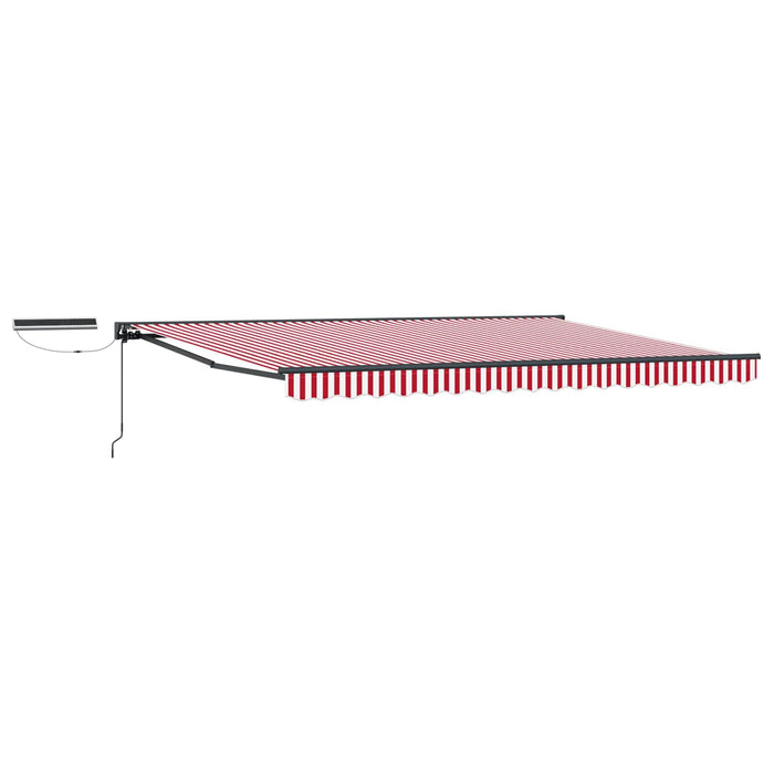 Cort electric retractabil Roșu și Alb 5 x 3 m - WALTI WALTI