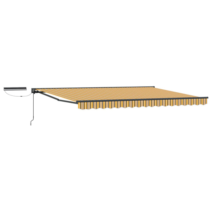 Cort electric retractabil Galben și gri 5 x 3 m - WALTI WALTI