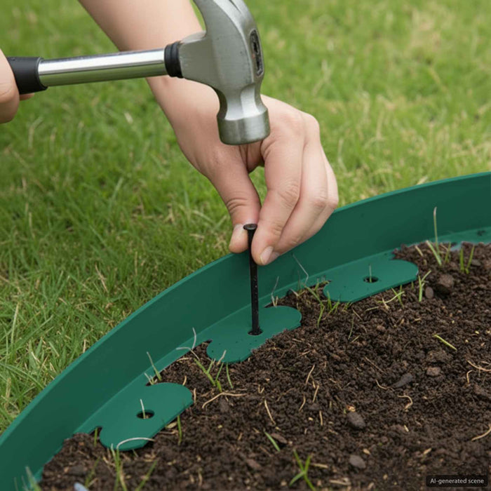 Borduri pentru gazon Verde 5000 x 4 x 5 cm Plastic - WALTI WALTI